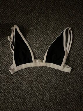 Black & White Triangle Bathing suit top